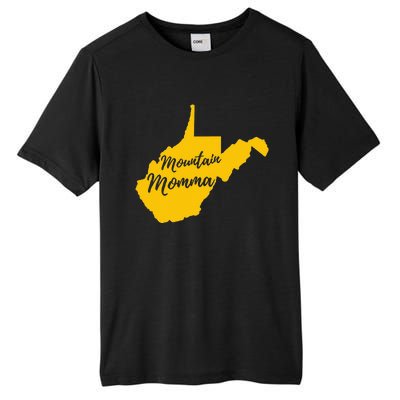 West Virginia Mountain Momma State Map Home Tall Fusion ChromaSoft Performance T-Shirt