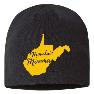 West Virginia Mountain Momma State Map Home Sustainable Beanie
