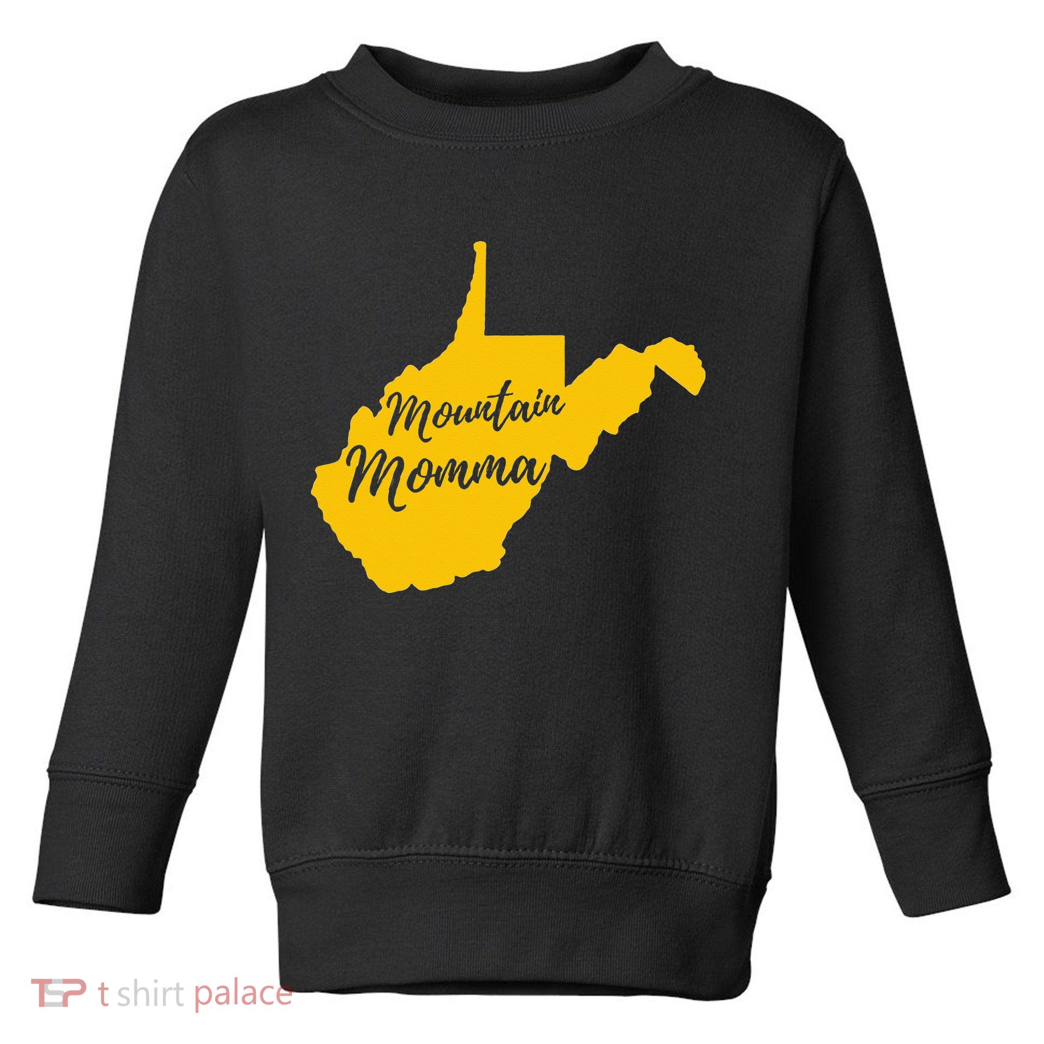 West Virginia Mountain Momma State Map Home Toddler Sweatshirt