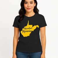 West Virginia Mountain Momma State Map Home Womens T-Shirt