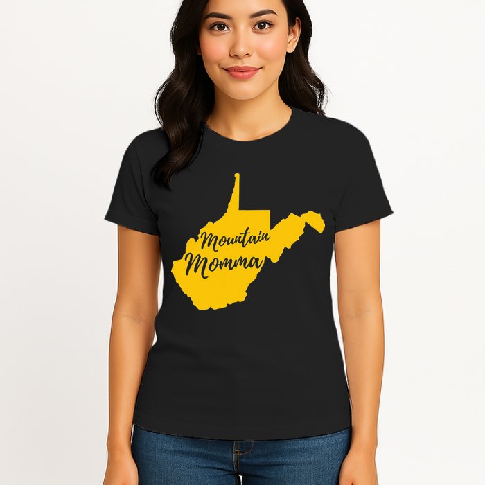 West Virginia Mountain Momma State Map Home Womens T-Shirt