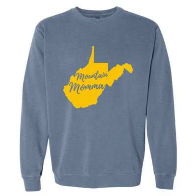 West Virginia Mountain Momma State Map Home Garment-Dyed Sweatshirt