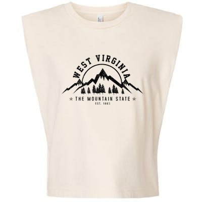 West Virginia Mountain State Est. 1869 Vintage Gift Garment-Dyed Women's Muscle Tee