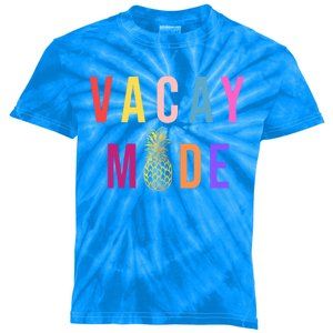 Wo Vacay Mode Funny Meaningful Gift Kids Tie-Dye T-Shirt