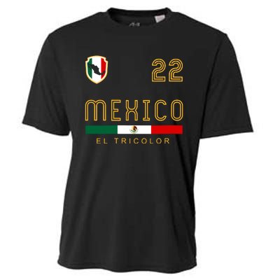 Women Vintage Mexico Jersey Futbol Soccer Flag Fan Gift Vneck Cooling Performance Crew T-Shirt