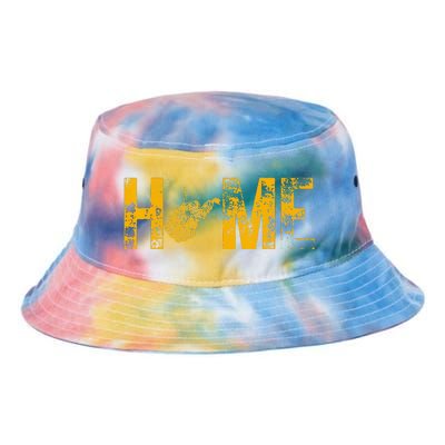 West Virginia Map Home WV Vintage Tie Dye Newport Bucket Hat