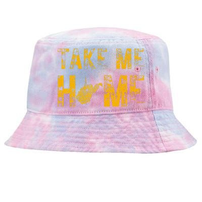 West Virginia Map Home WV Vintage Tie-Dyed Bucket Hat