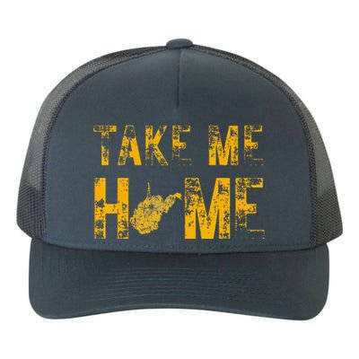 West Virginia Map Home WV Vintage Yupoong Adult 5-Panel Trucker Hat