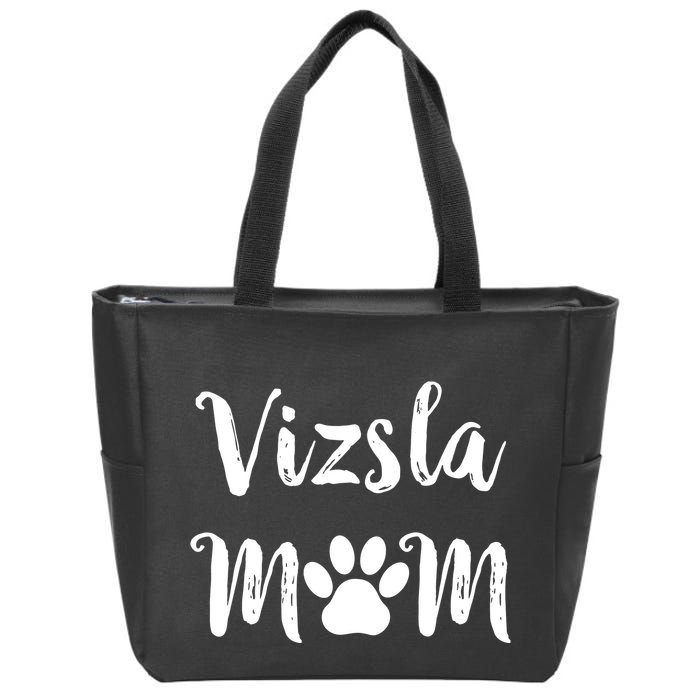 Womens Vizsla Mom Dog Mom Vizsla Dog VNeck Zip Tote Bag