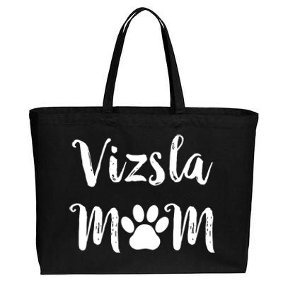 Womens Vizsla Mom Dog Mom Vizsla Dog VNeck Cotton Canvas Jumbo Tote