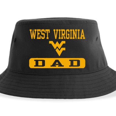 West Virginia Mountaineers Dad Sustainable Bucket Hat