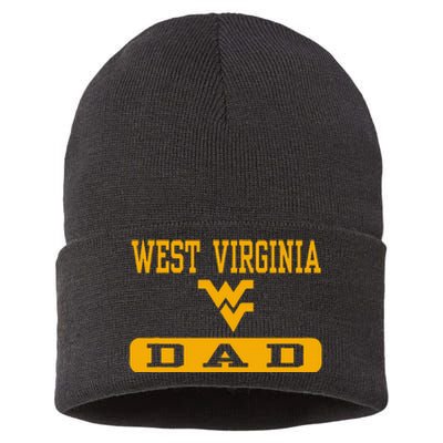 West Virginia Mountaineers Dad Sustainable Knit Beanie