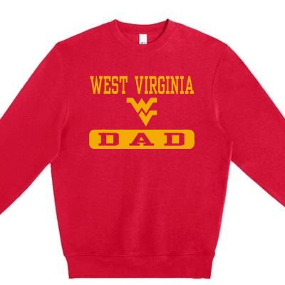 West Virginia Mountaineers Dad Premium Crewneck Sweatshirt