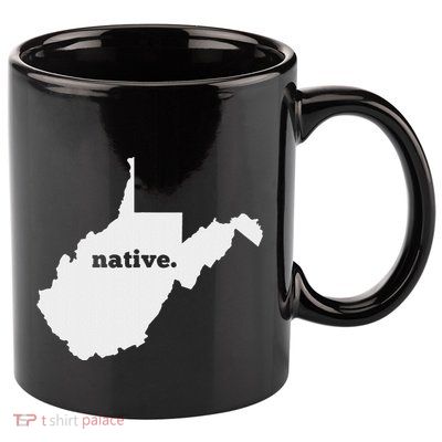 West Virginia Native 11oz C Handle Ceramic Mug