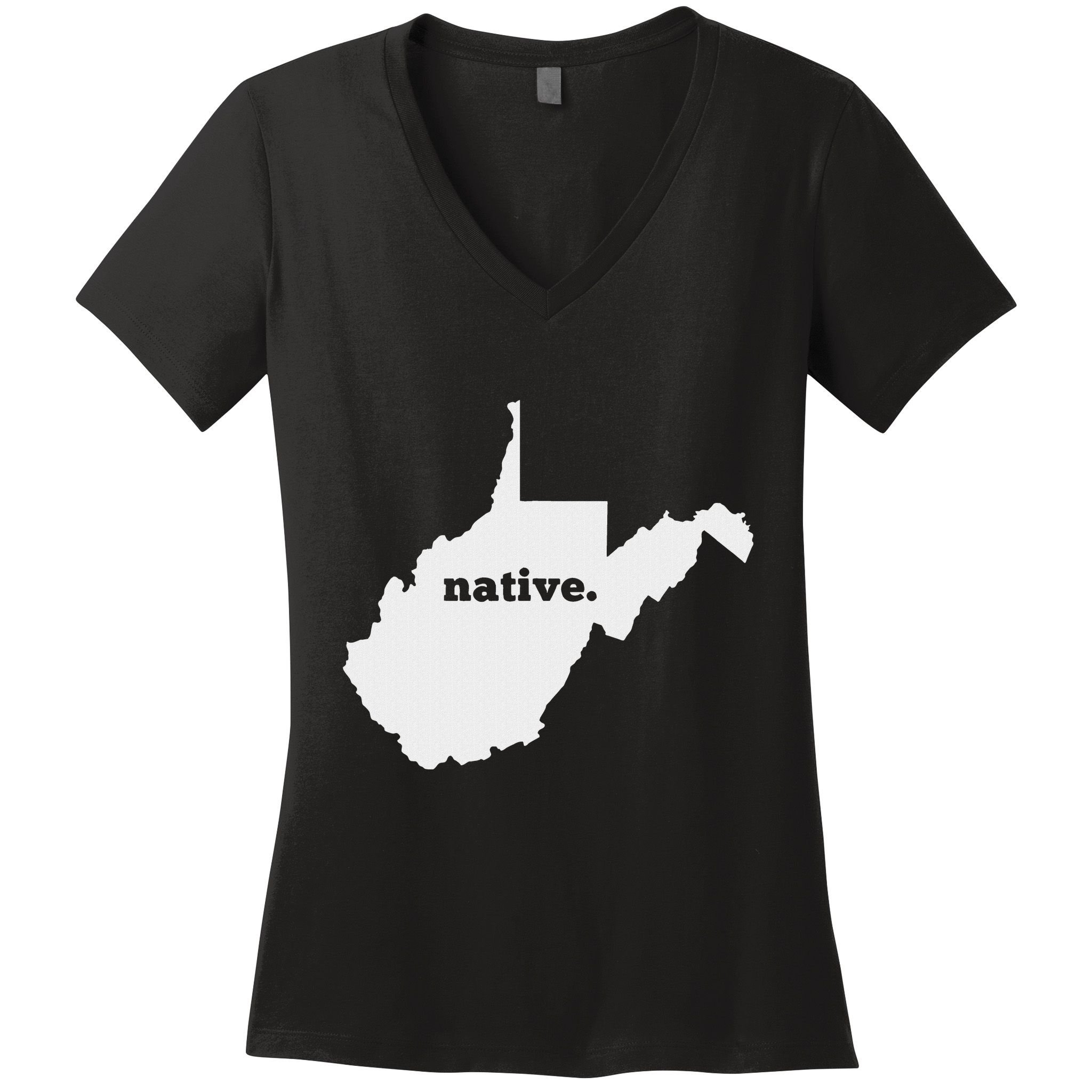West Virginia Native Women's V-Neck T-Shirt