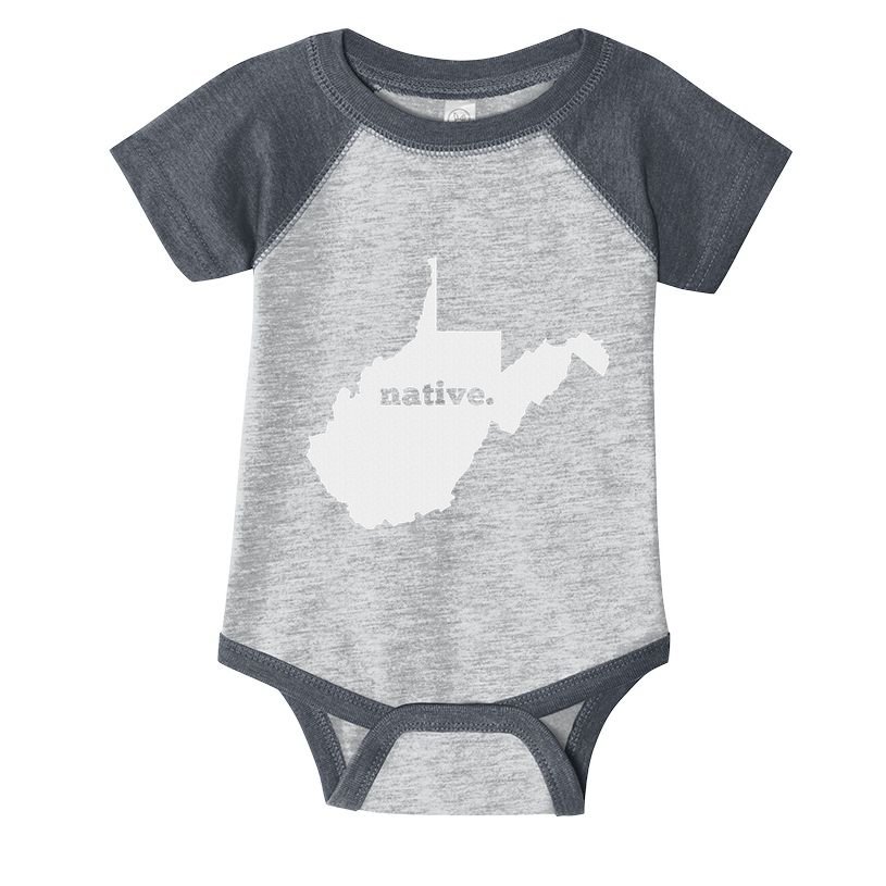 West Virginia Native Infant Baby Jersey Bodysuit