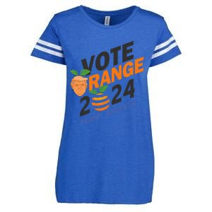 Women Vote Orange Trump Desantis 2024 Presidential Election Gift Enza Ladies Jersey Football T-Shirt