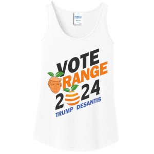 Women Vote Orange Trump Desantis 2024 Presidential Election Gift Ladies Essential Tank