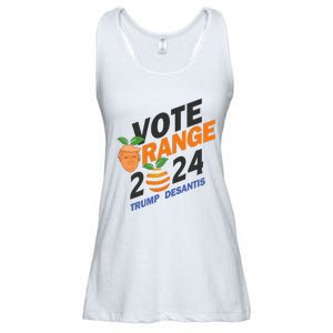 Women Vote Orange Trump Desantis 2024 Presidential Election Gift Ladies Essential Flowy Tank