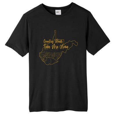 West Virginia Pride Wv Home Country Roads Footprint Tall Fusion ChromaSoft Performance T-Shirt