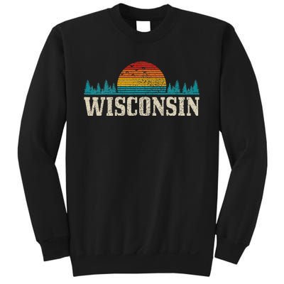 Wisconsin Vintage Pride Nature Outdoor Hiking Camping Sweatshirt