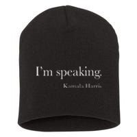 Wo Vice President Kamala Harris 2024 Im Speaking Short Acrylic Beanie