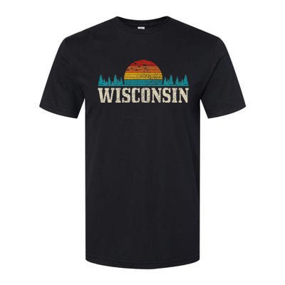 Wisconsin Vintage Pride Nature Outdoor Hiking Camping Softstyle CVC T-Shirt