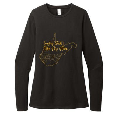 West Virginia Pride Wv Home Country Roads Footprint Womens CVC Long Sleeve Shirt