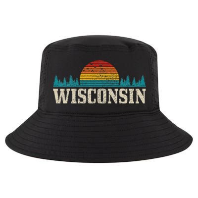 Wisconsin Vintage Pride Nature Outdoor Hiking Camping Cool Comfort Performance Bucket Hat