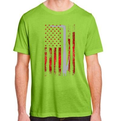 Welding Vintage Patriotic USA American Flag Welder Gift Adult ChromaSoft Performance T-Shirt