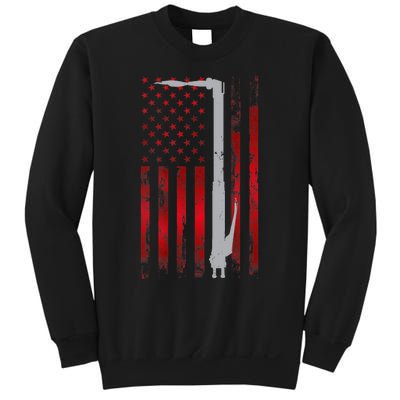 Welding Vintage Patriotic USA American Flag Welder Gift Sweatshirt