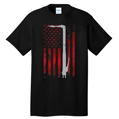 Welding Vintage Patriotic USA American Flag Welder Gift Tall T-Shirt