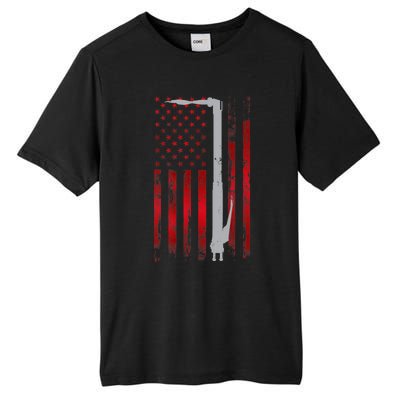 Welding Vintage Patriotic USA American Flag Welder Gift Tall Fusion ChromaSoft Performance T-Shirt