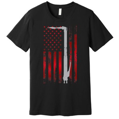 Welding Vintage Patriotic USA American Flag Welder Gift Premium T-Shirt