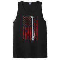 Welding Vintage Patriotic USA American Flag Welder Gift PosiCharge Competitor Tank