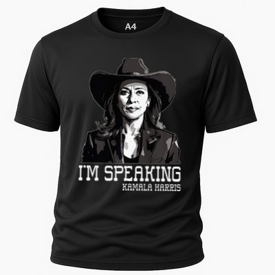 Woman Voting President IM Speaking Kamala Harris America Premium Performance Shirt