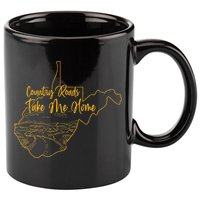 West Virginia Pride Wv Home Country Roads Footprint 11oz C Handle Ceramic Mug