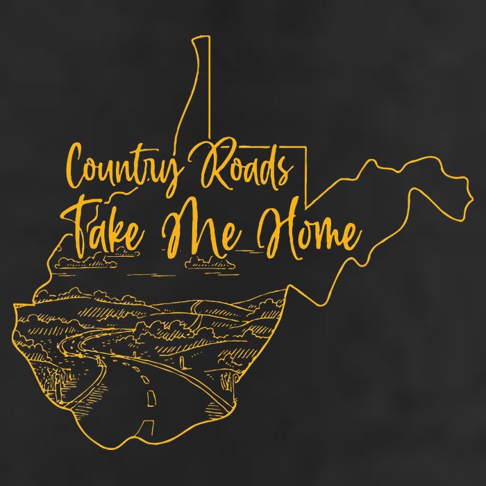 West Virginia Pride Wv Home Country Roads Footprint 11oz C Handle Ceramic Mug