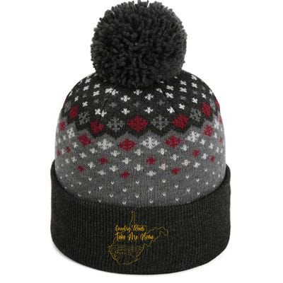 West Virginia Pride Wv Home Country Roads Footprint The Baniff Cuffed Pom Beanie