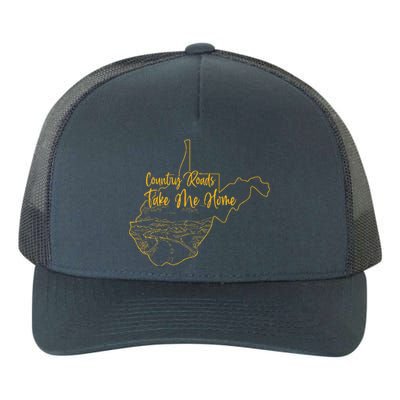 West Virginia Pride Wv Home Country Roads Footprint Yupoong Adult 5-Panel Trucker Hat