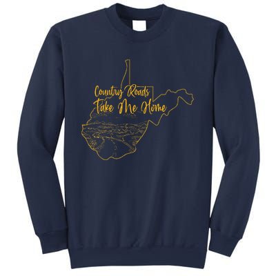 West Virginia Pride Wv Home Country Roads Footprint Sweatshirt