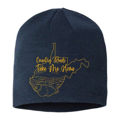 West Virginia Pride Wv Home Country Roads Footprint Sustainable Beanie