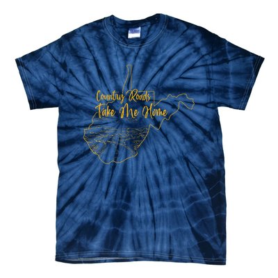 West Virginia Pride Wv Home Country Roads Footprint Tie-Dye T-Shirt