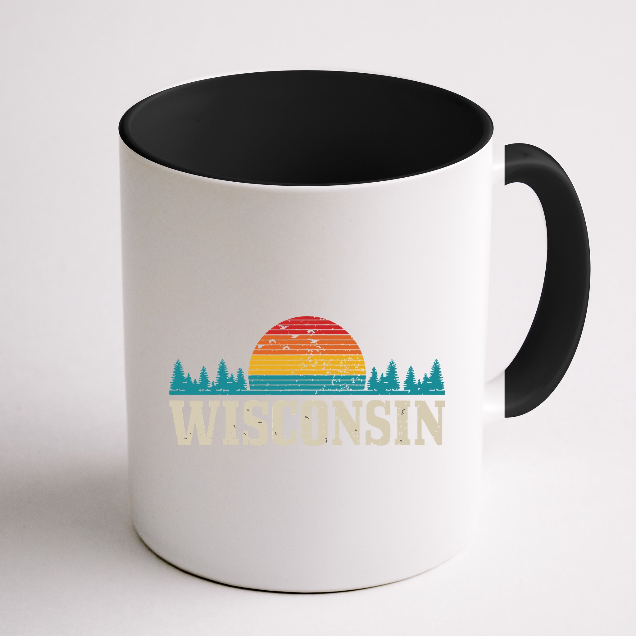Wisconsin Vintage Pride Nature Outdoor Hiking Camping Mug