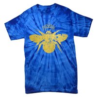 Womens Vintage Queen Bee Funny, Cute Bumblebee With Crown Tie-Dye T-Shirt