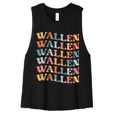 Wal.Len Vintage Retro Women's Racerback Cropped Tank