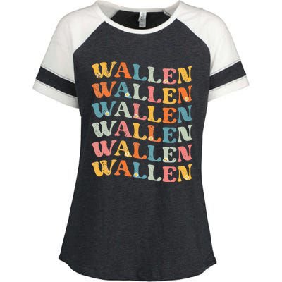 Wal.Len Vintage Retro Enza Ladies Jersey Colorblock Tee