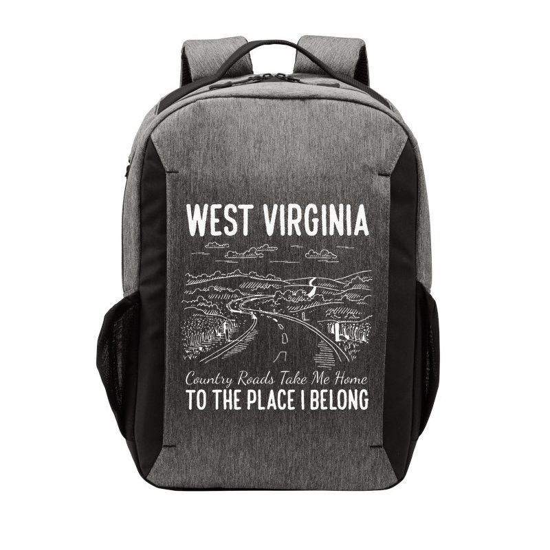 West Virginia Style Heaven West Virginia Mountains Home Vector Backpack
