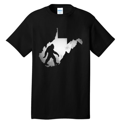 West Virginia Sasquatch Bigfoot Tall T-Shirt