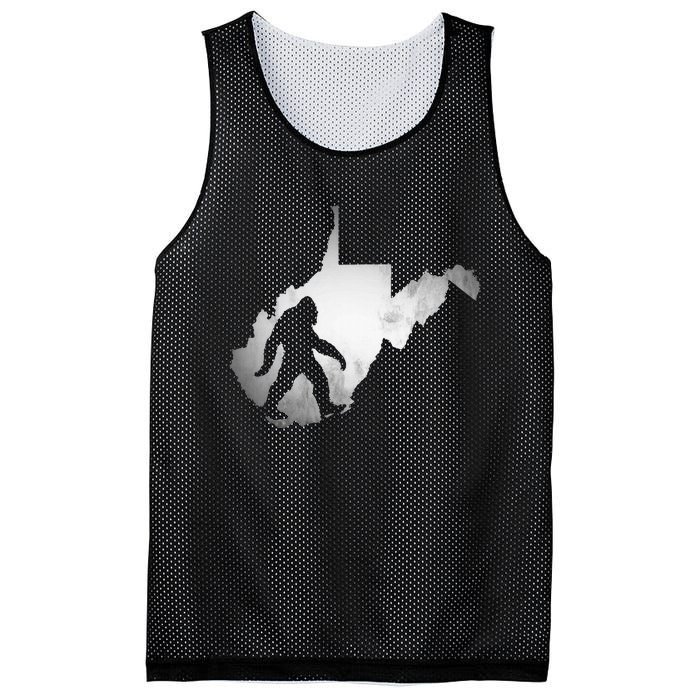 West Virginia Sasquatch Bigfoot Mesh Reversible Basketball Jersey Tank